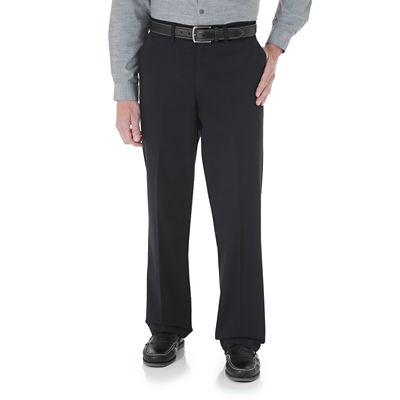 wrangler flat front khaki pants