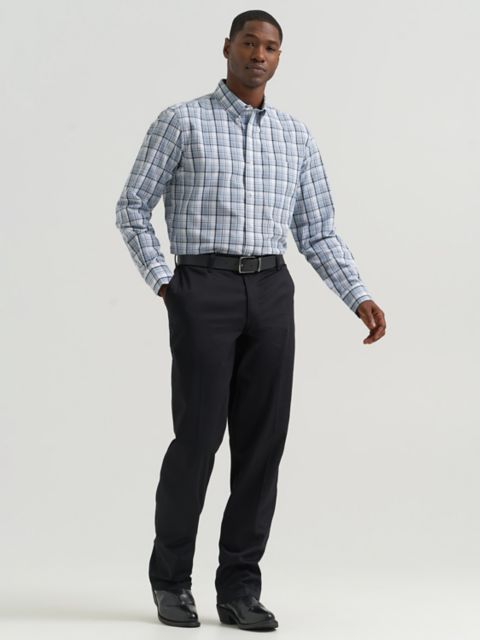 Мужские брюки Wrangler Men's Wrangler Casuals® Flat Front Relaxed Fit Pants