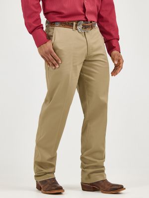 Wrangler Light Grey High Rise Dress Pants - Classic Fit Bottoms