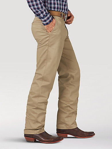 Essentials Mens Standard Relaxed-Fit Casual Stretch Khaki