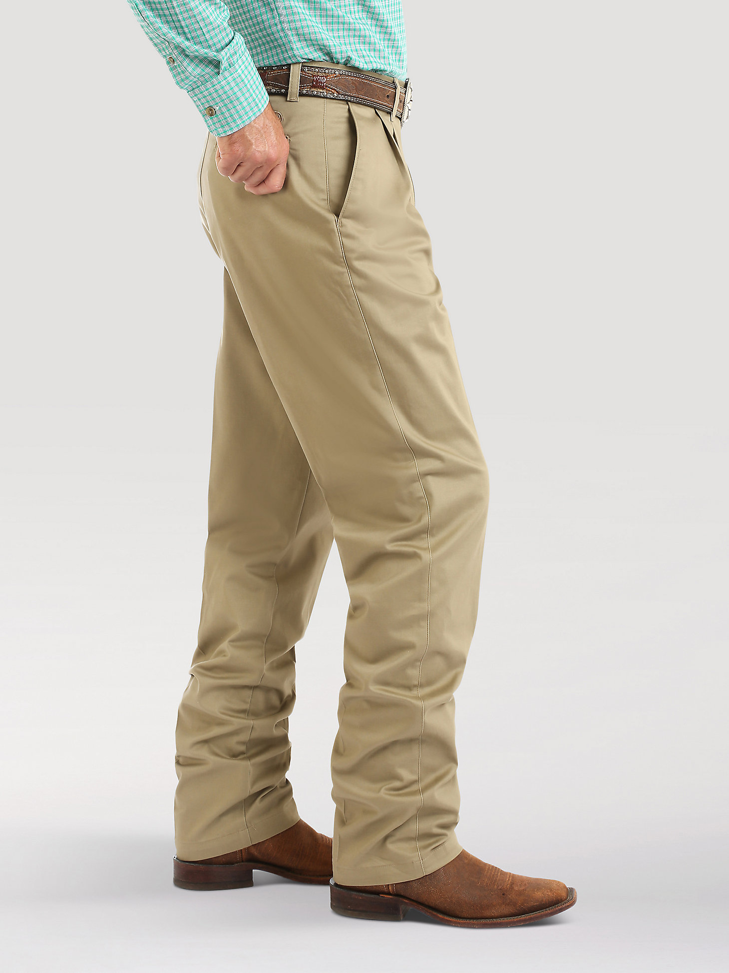 Men's Wrangler Casuals® Pleated Front Relaxed Fit Pants | Men's PANTS ...