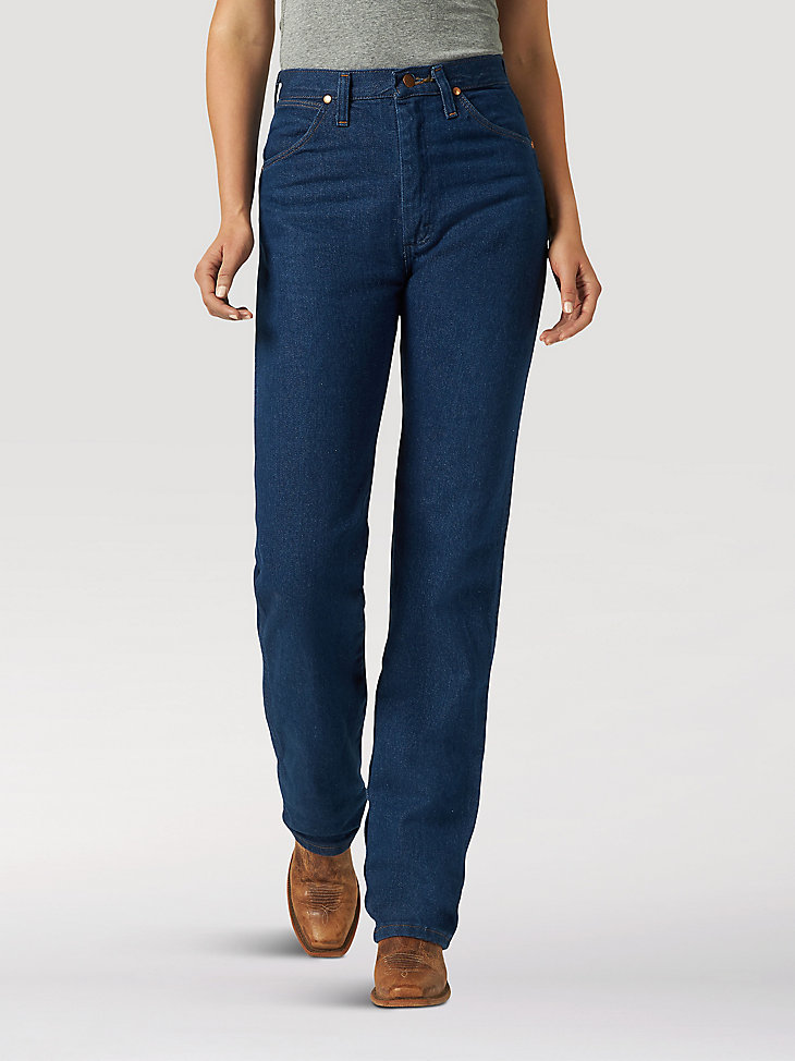 Women's Wrangler® Cowboy Cut® Slim Fit Jean in Prewashed Indigo alternative view 3