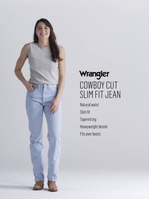 Women's Wrangler&reg; Cowboy Cut&reg; Slim Fit Jean in Prewashed Indigo alternative view
