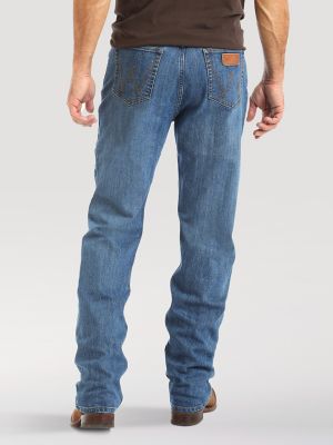 Calça Jeans Masculina Azul Escuro com Elastano Cowboy Cut Wrangler 32610 -  Rodeo West