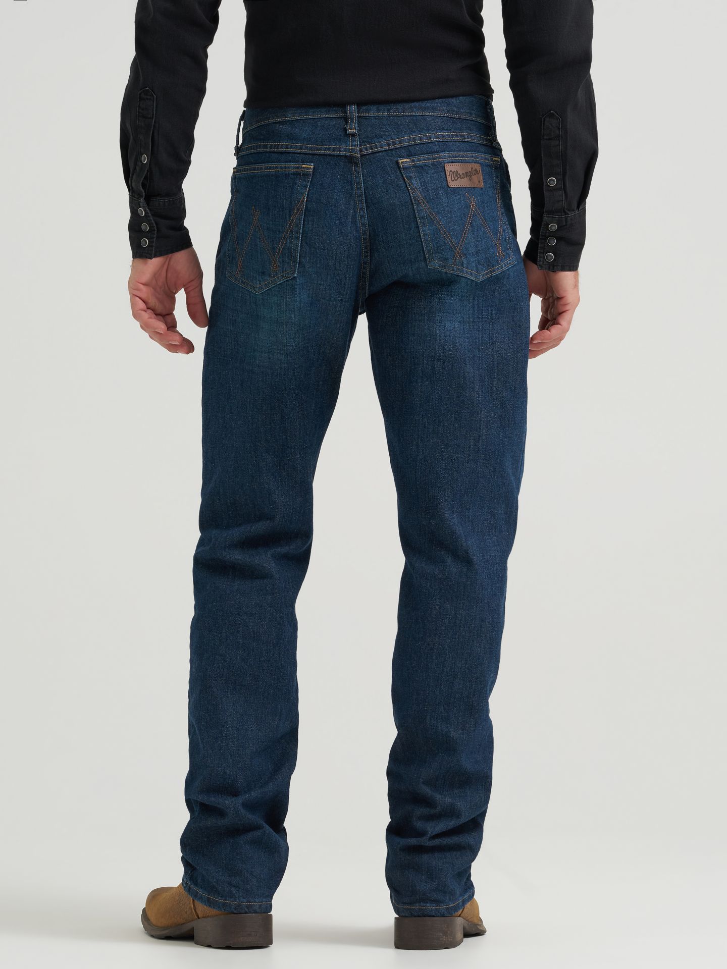 Мужские джинсы Wrangler 20X® 01 Competition, цвет: Глубокий синий — фото 3