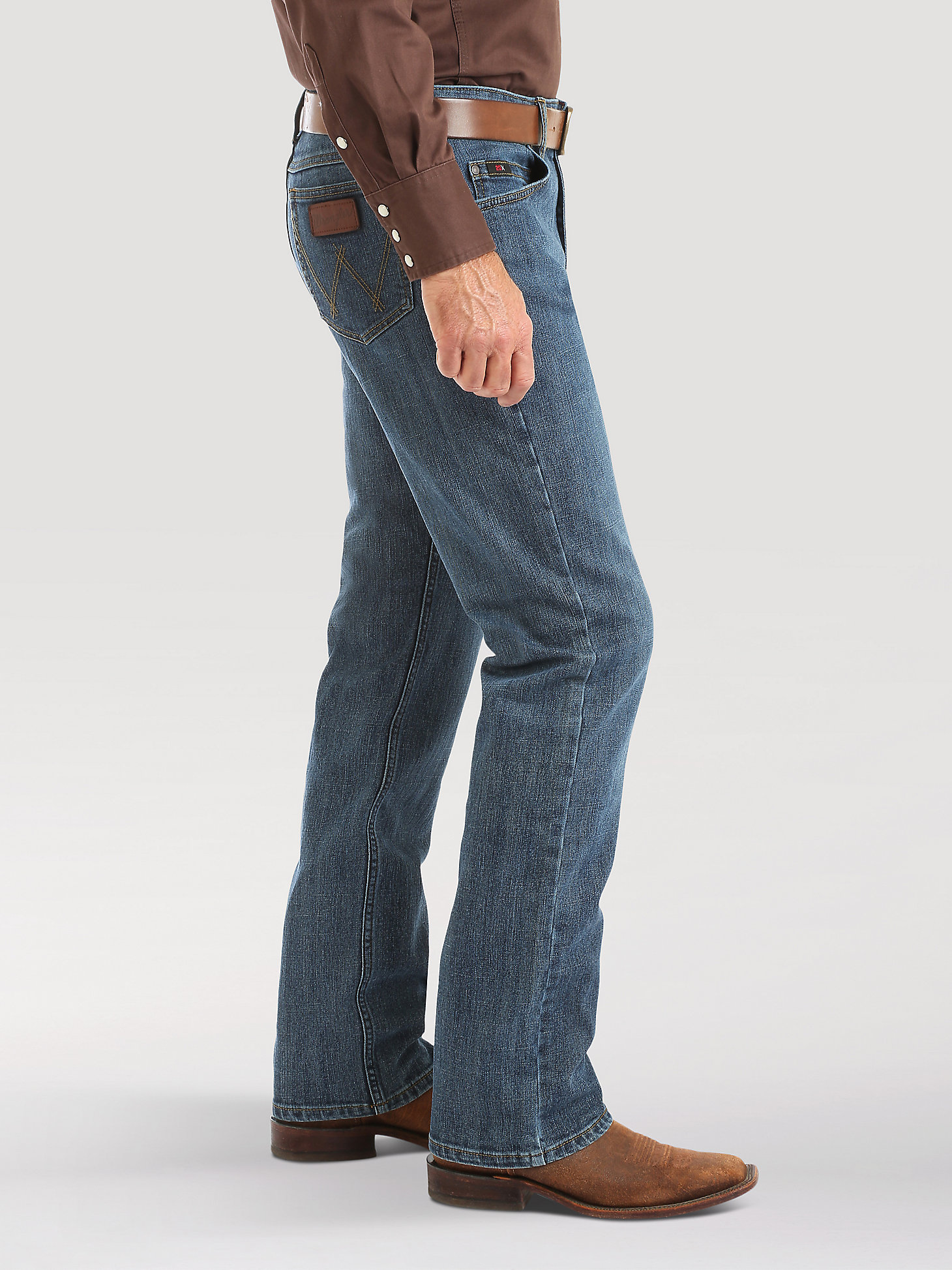 Men's Wrangler® 20X® Active Flex Slim Fit Jean in Stone Blue alternative view 2