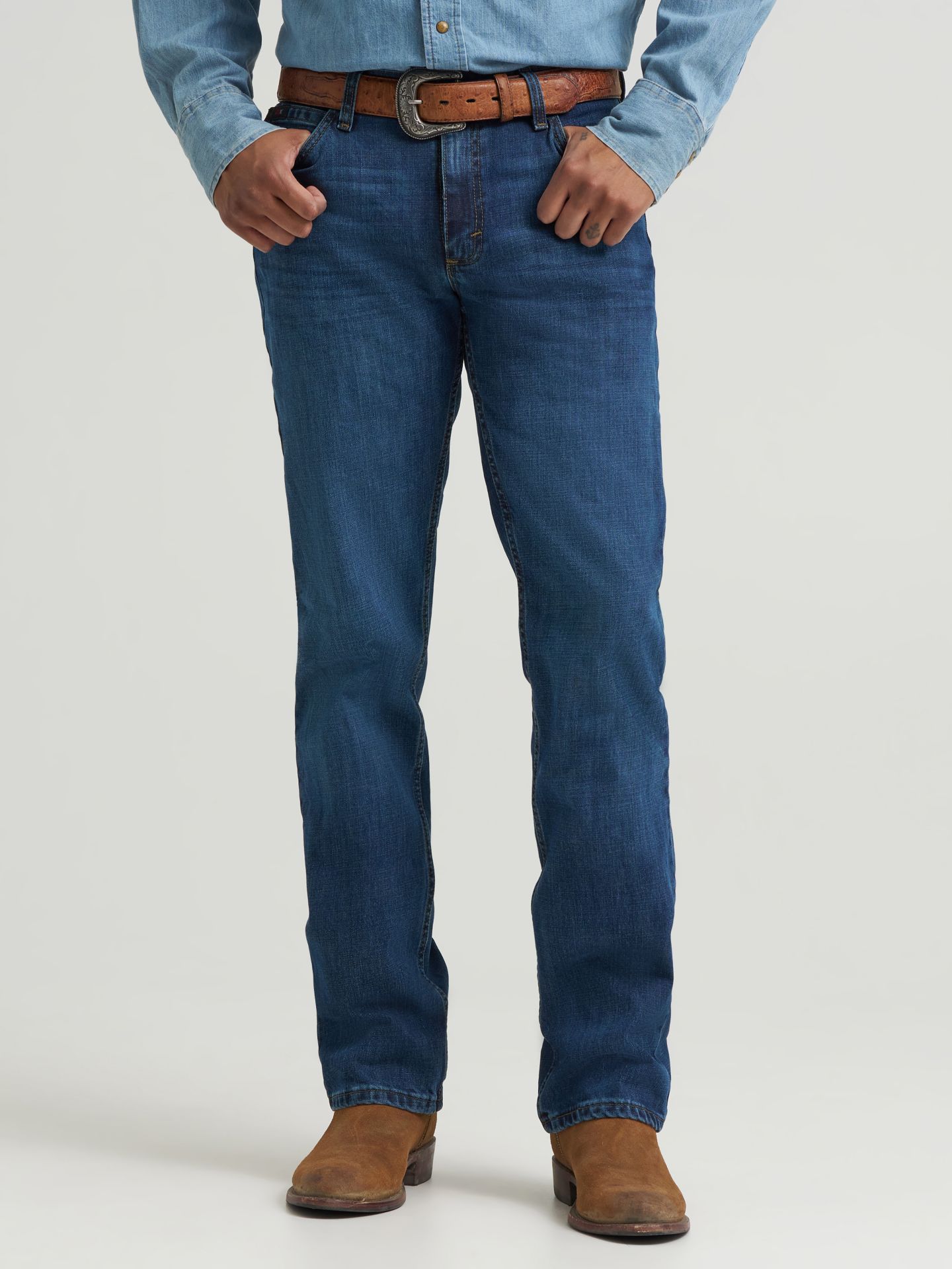 Мужские джинсы Wrangler 20X® 02 Competition Regular Fit Jean, цвет: Dillon — фото 3
