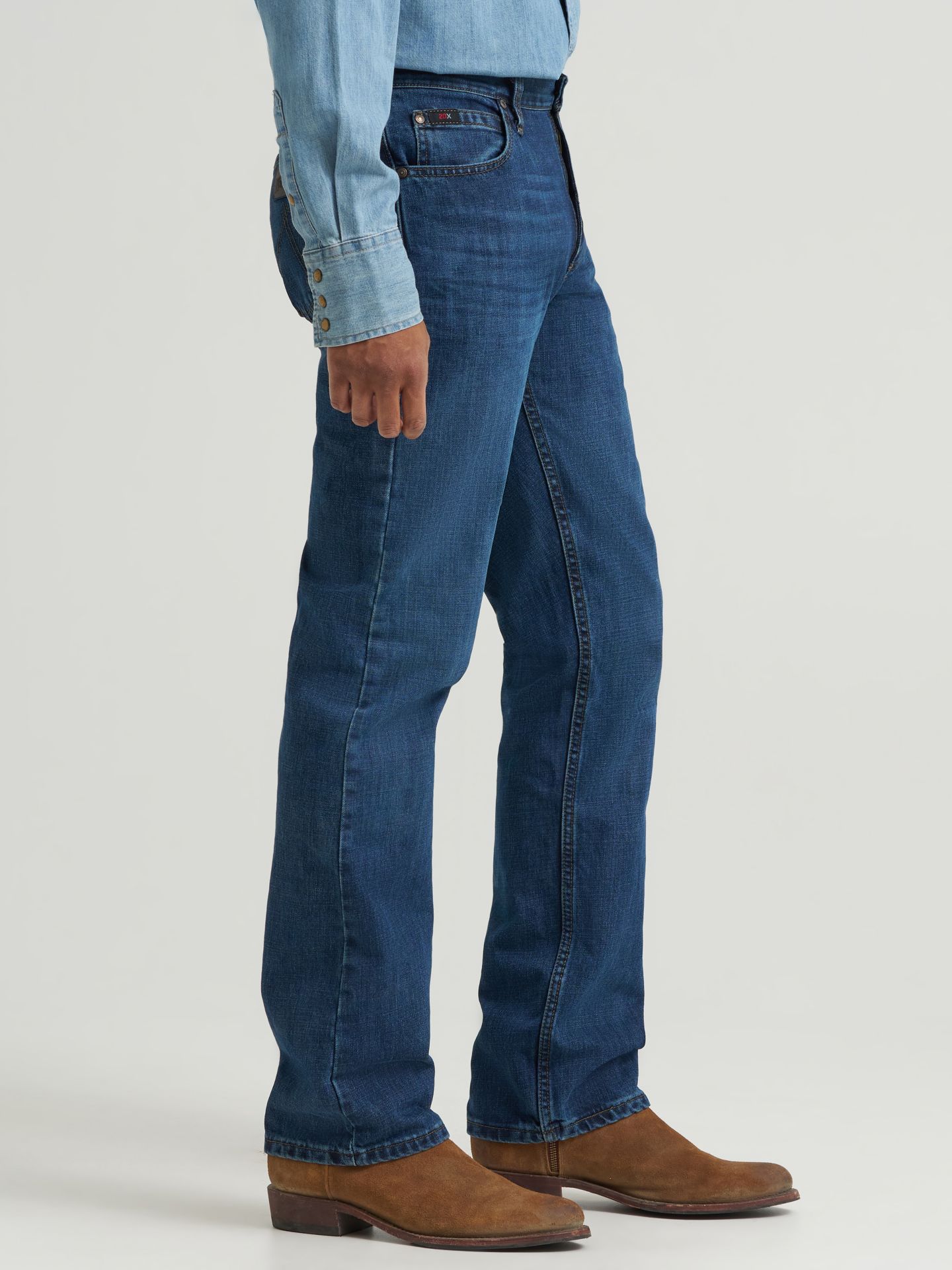 Мужские джинсы Wrangler 20X® 02 Competition Regular Fit Jean, цвет: Dillon — фото 4
