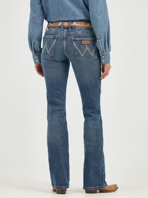 Arriba 49+ imagen women’s wrangler low rise bootcut jeans