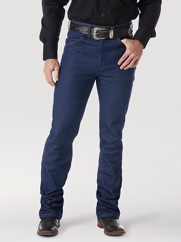 Wrangler® Cowboy Cut® Bootcut Jean Rigid - Slim Fit Jean in Navy