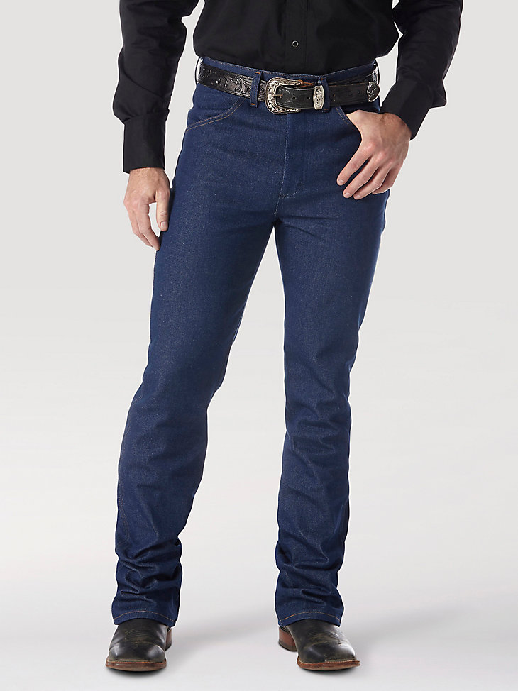 Wrangler® Cowboy Cut® Bootcut Jean Rigid - Slim Fit Jean in Navy main view
