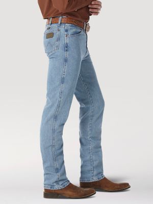 Wrangler Men's Slim Fit Cowboy Cut Jeans Blue 29x33 at