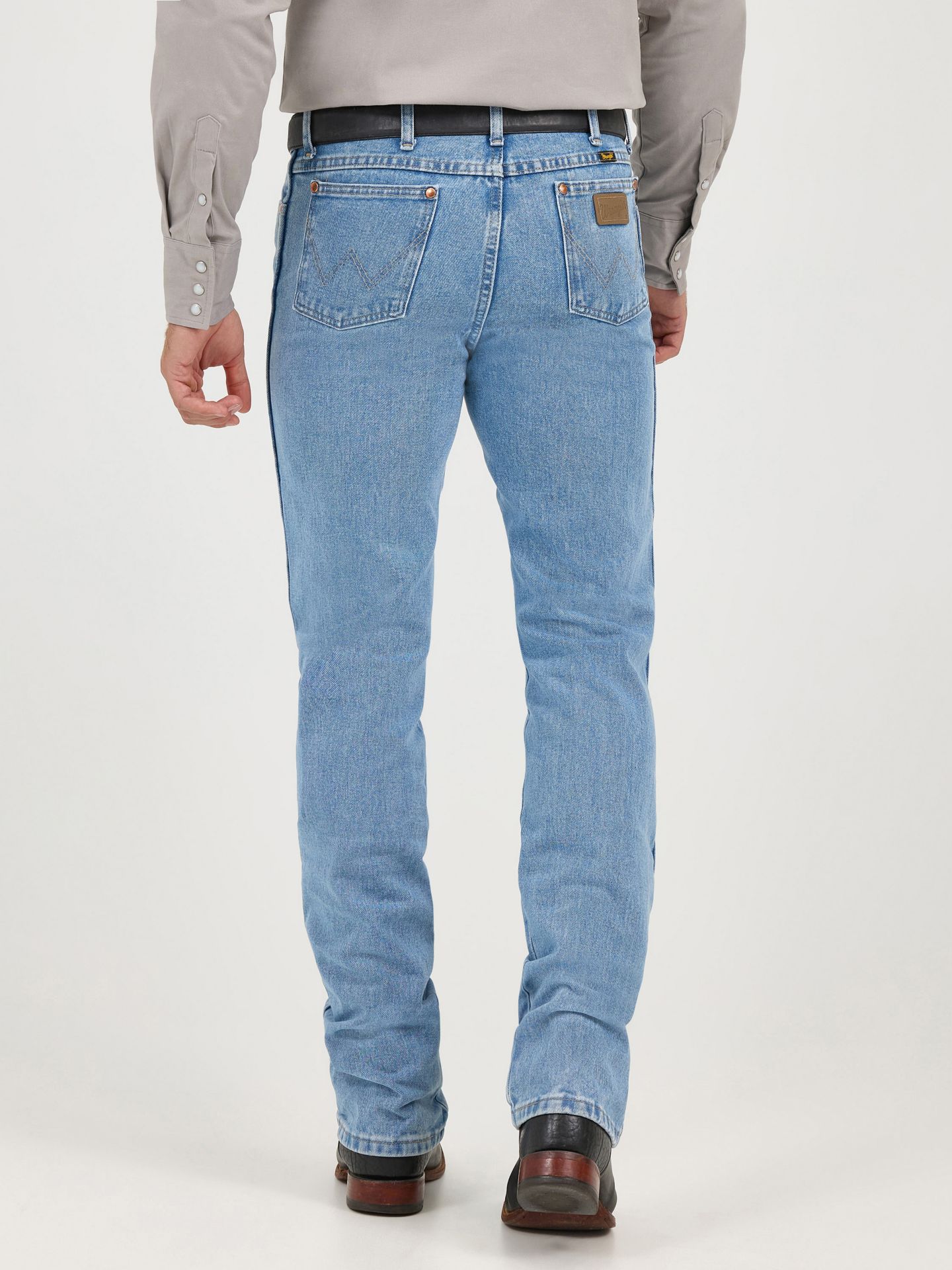 Мужские джинсы Wrangler Cowboy Cut® Slim Fit Jean, цвет: Состаренный варёный — фото 5
