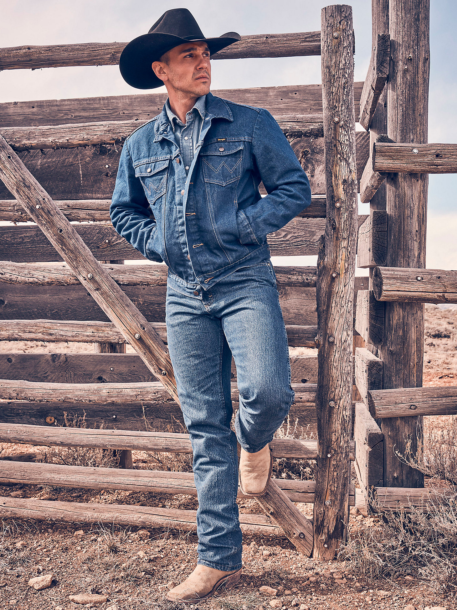 Wrangler® Cowboy Cut® Slim Fit Jean in Antique Wash main view