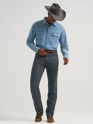 Wrangler® Cowboy Cut® Slim Fit Jean in Charcoal Gray