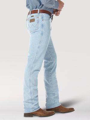 Wrangler Men's 936 Slim High Rise Slim Fit Boot Cut Jeans Bleach ...