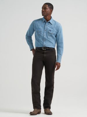 Wrangler® Cowboy Cut® Slim Fit Jean in Black Chocolate
