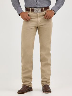 Wrangler® Cowboy Cut® Slim Fit Jean in Prewashed Tan