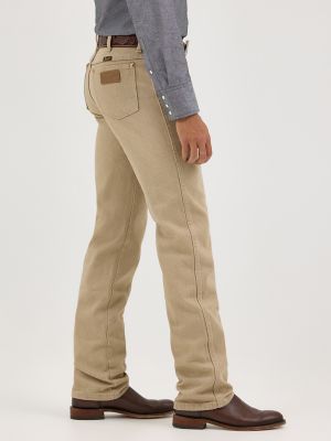 Wrangler® Cowboy Cut® Slim Fit Jean in Prewashed Tan
