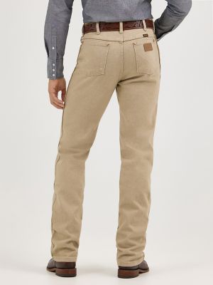 Wrangler® Cowboy Cut® Slim Fit Jean in Prewashed Tan