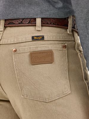 Wrangler® Cowboy Cut® Slim Fit Jean in Prewashed Tan