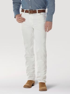 Wrangler Men's Cowboy Cut Slim Fit Jean, White, 31w X 34l | White Jeans ...
