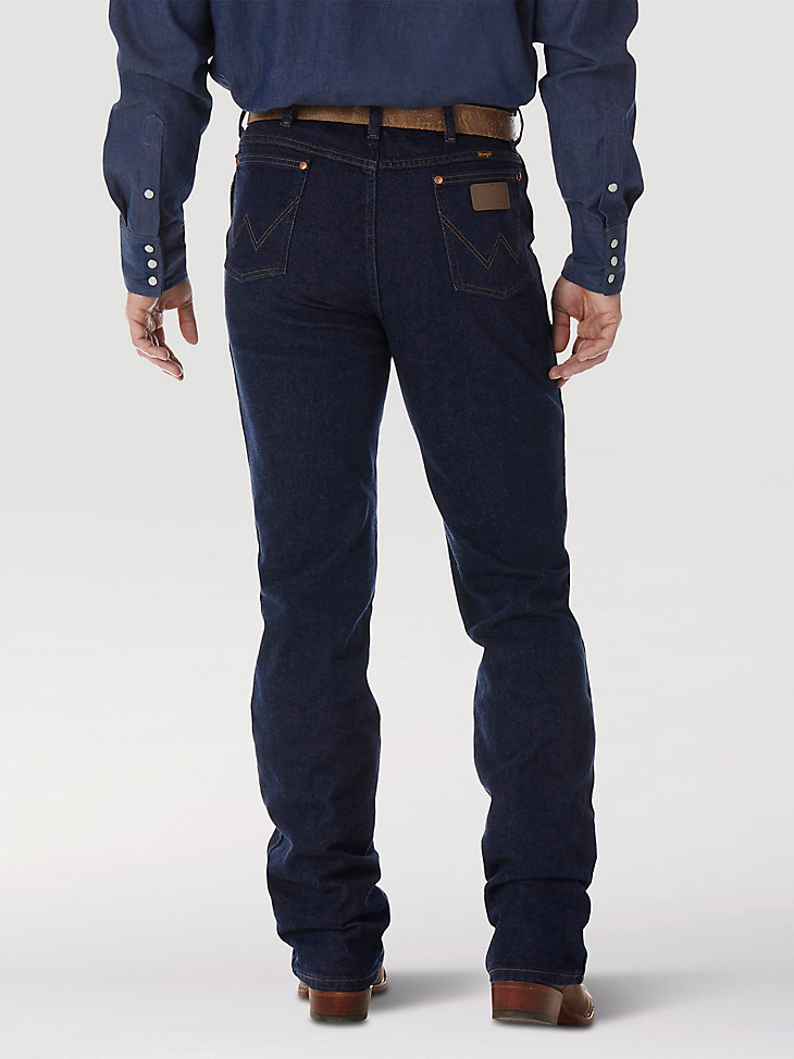 Wrangler® Cowboy Cut® Navy Stretch Slim Fit Jean in Navy alternative view 2