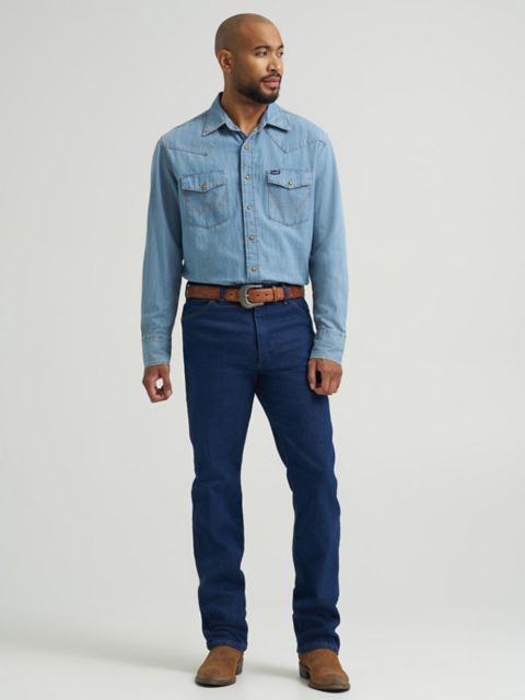 Мужские джинсы Wrangler Cowboy Cut® Navy Stretch Slim Fit Jean