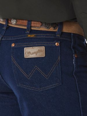 Wrangler Men's Cowboy Cut Slim Fit Jean, Bleached, W35 L30 at