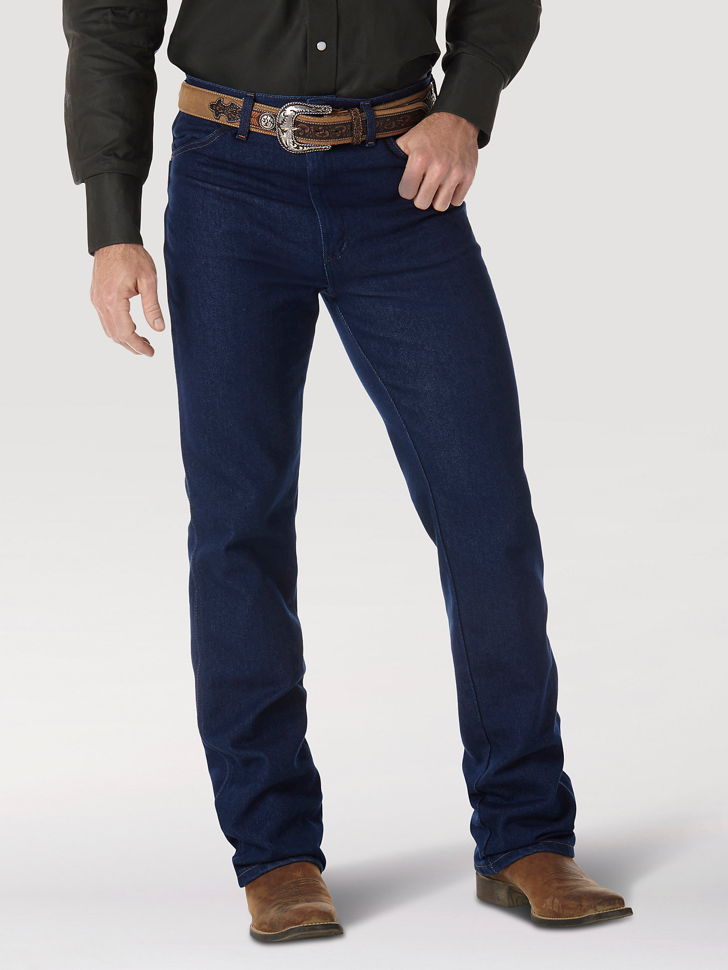 Wrangler® Cowboy Cut® Stretch Slim Fit Jean in Indigo Stretch main view