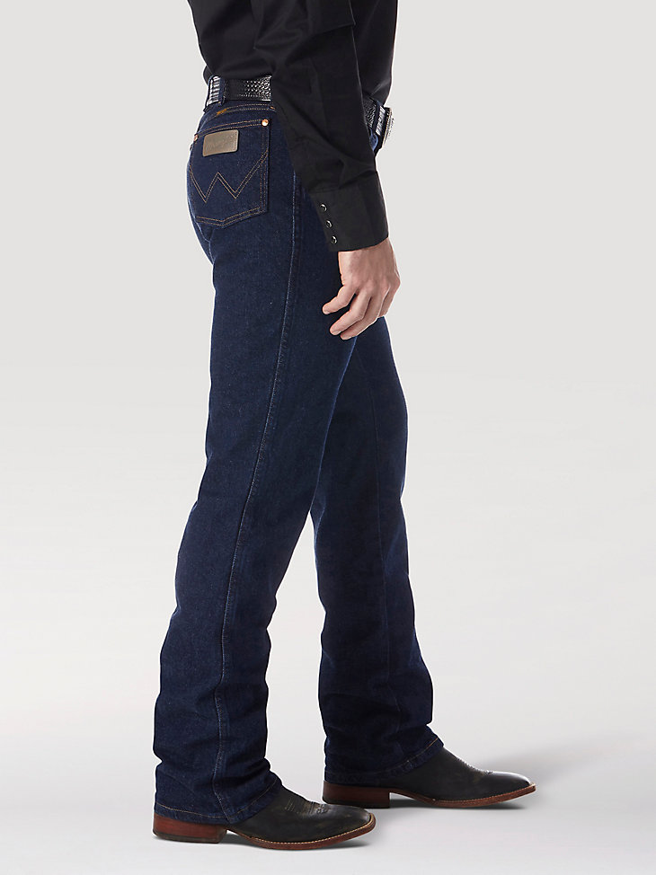 Wrangler® Cowboy Cut® Bootcut Stretch Regular Fit Jean in Navy alternative view