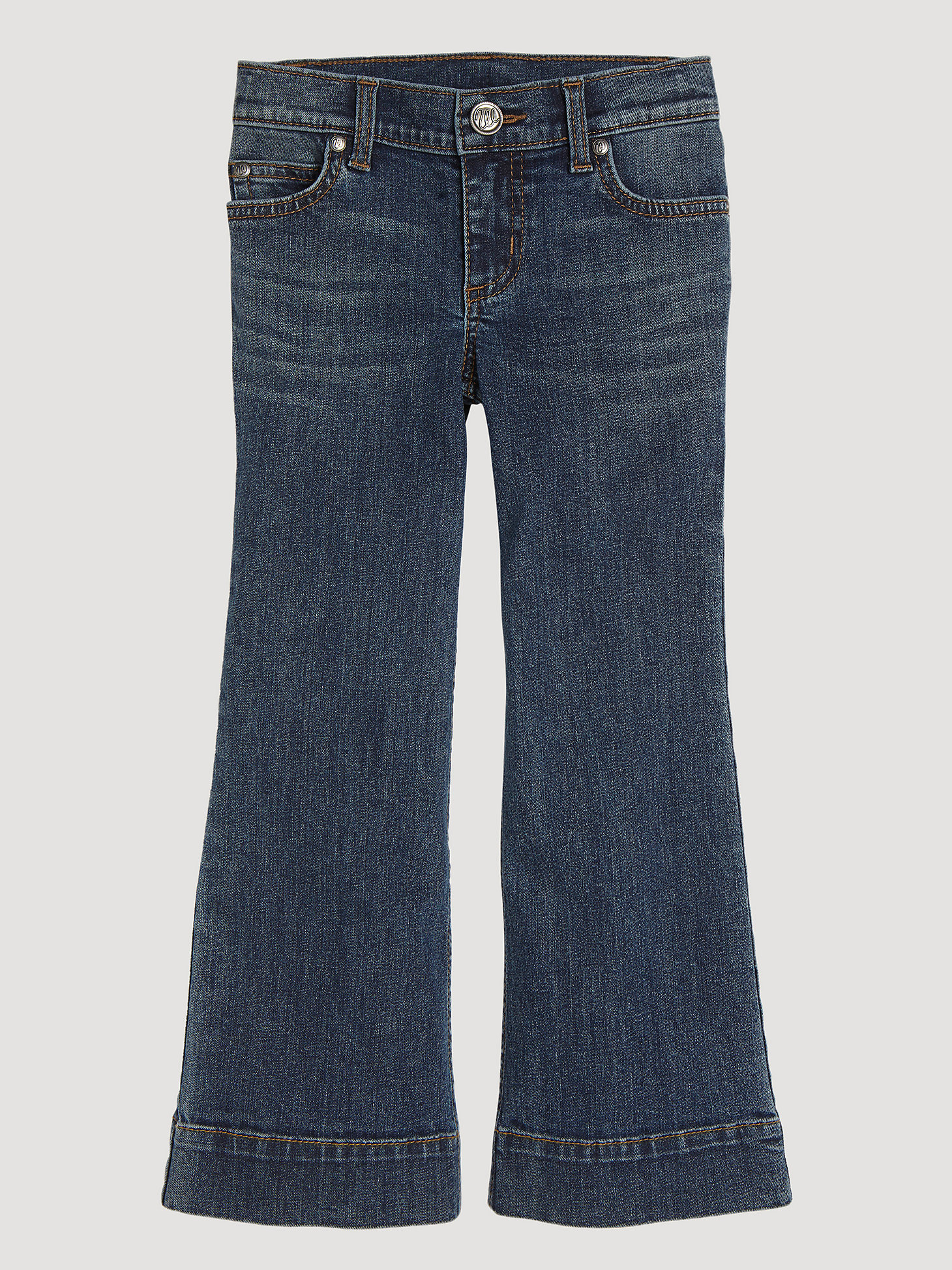 Girl's Wrangler® Wide Leg Trouser Jean (4-14) in Darci alternative view 3