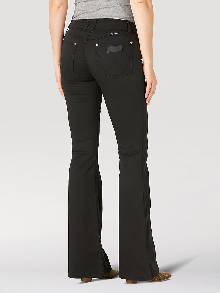Women's Wrangler Retro® Mae Flare Jean in Black alternative view 2