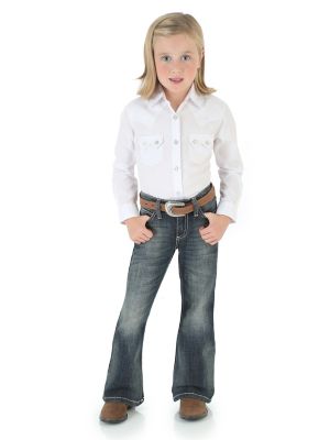 Wrangler® Little Girls 4-6X Nealy Western Bootcut Jeans