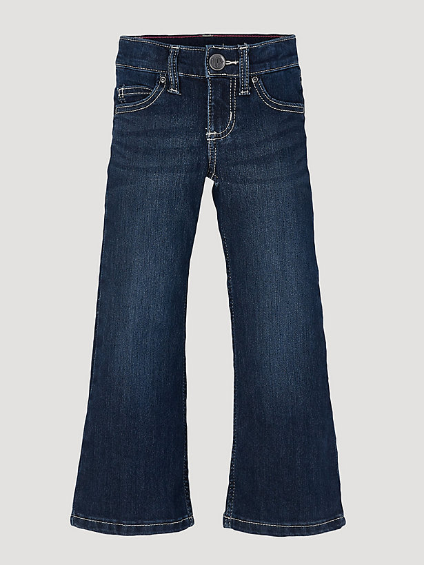 Girl's Wrangler® Premium Patch® Jean (4-14) in Dark Blue