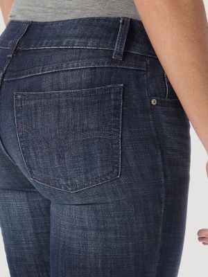 Women's Essential MidRise Straight Leg Jean Dark Wash Denim Wrangler®