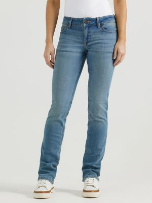 Women's Wrangler Straight Leg Jean in MS Wash - Herbert's Boots