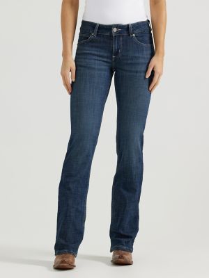 wrangler bootcut high rise jeans