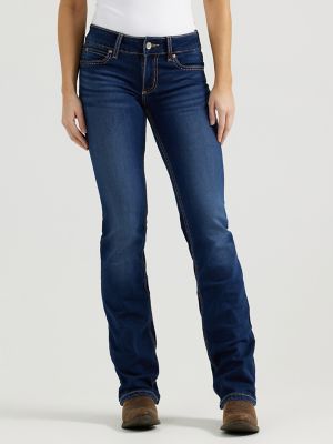 Women's Wrangler Retro® Mae Mid Rise Bootcut Jean in HT Wash