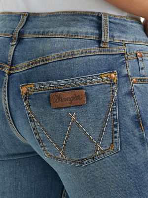 Wrangler Women's Retro Medium Wash High Rise Flare Jeans - 11MPFJW