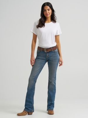 Women's Wrangler Retro® Mae Mid Rise Bootcut Jean in KM Wash