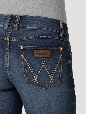 Wrangler Retro Women's Medium Wash High Rise Pull On Norah Bootcut Jeans