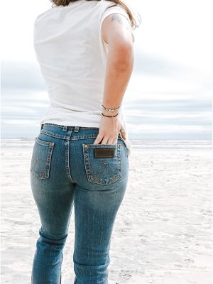 wrangler high waisted bootcut jeans