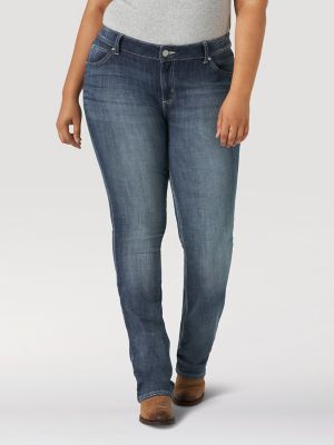 straight plus size jeans