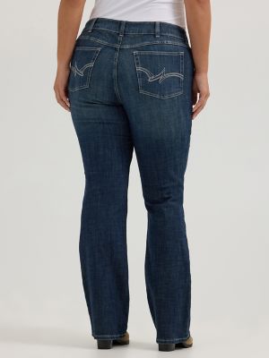 wrangler bootcut high rise jeans