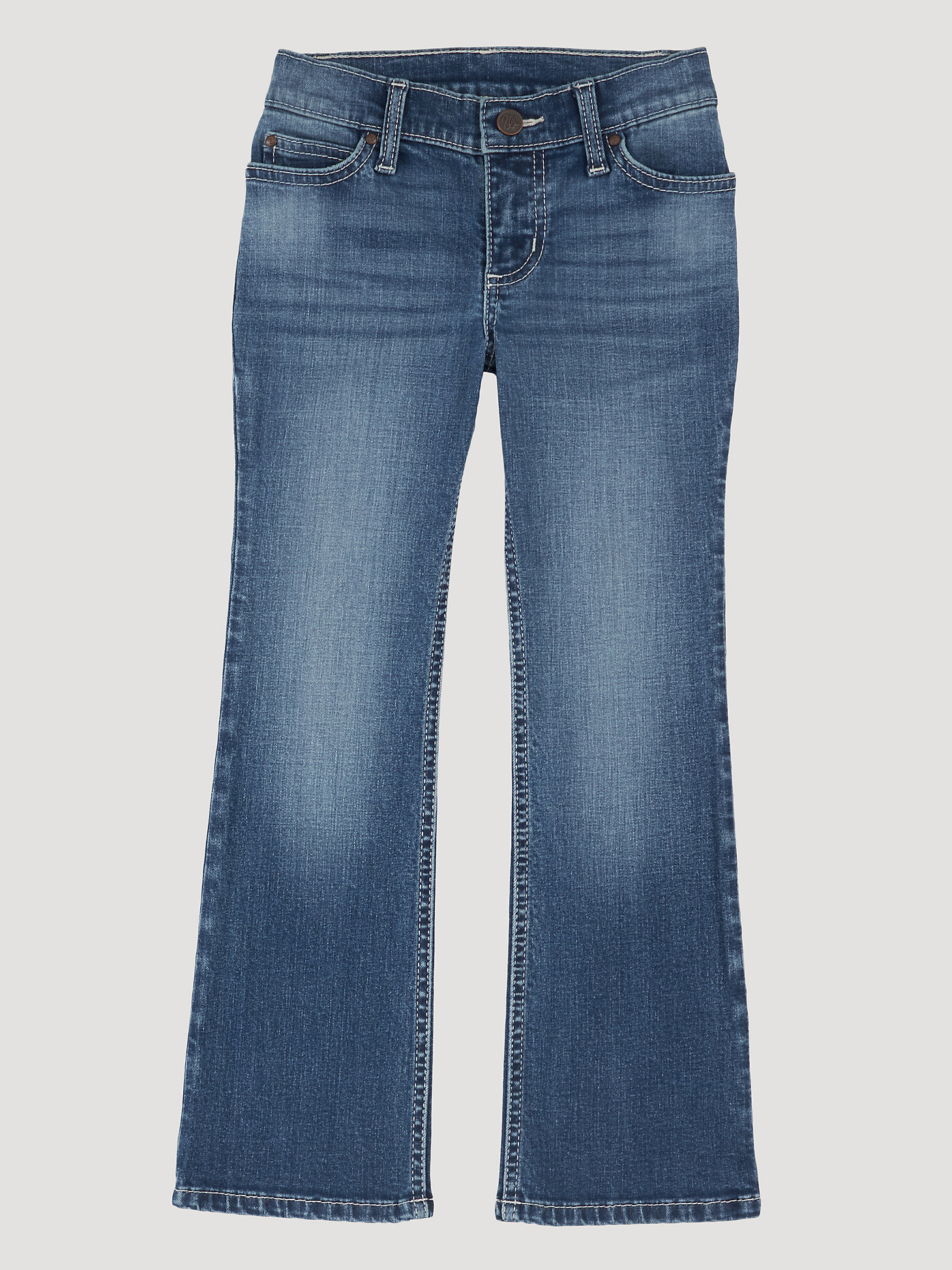 Girl's Wrangler® Premium Patch® Jean (4-14) in Dakota main view