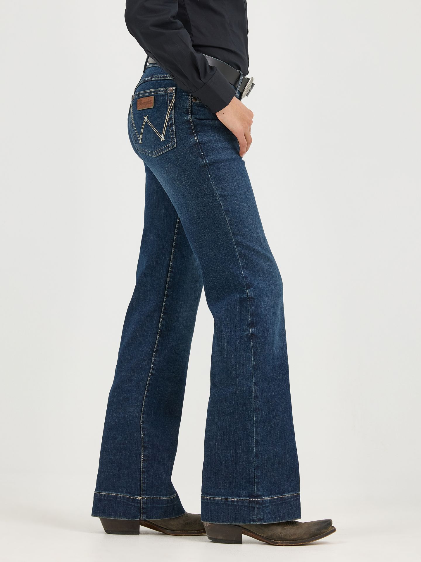Женские джинсы Wrangler Retro® Mae Trouser Jean, цвет: Samantha — фото 7