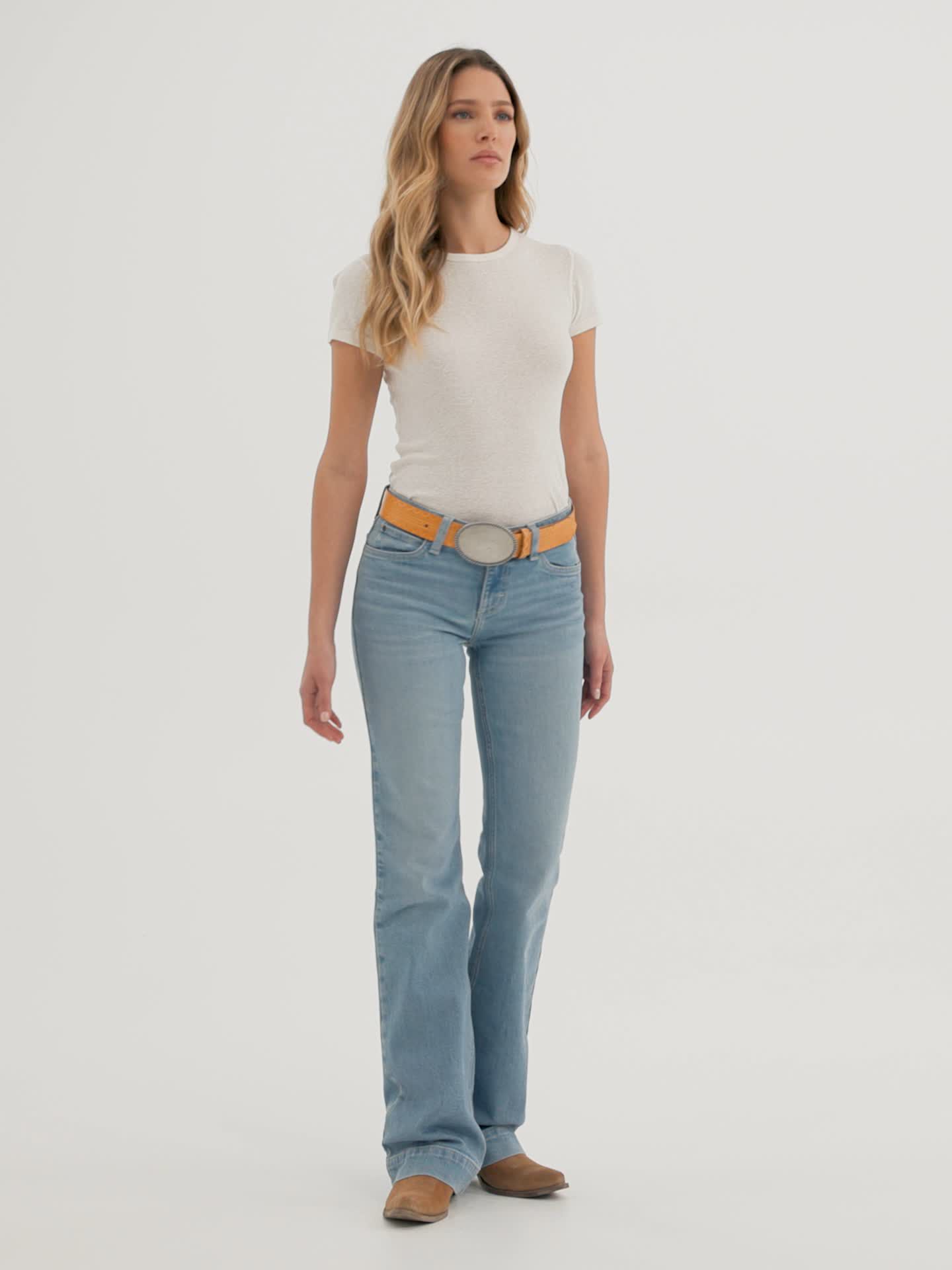 Женские джинсы Wrangler Retro® Mae Trouser Jean, цвет: Samantha — фото 5