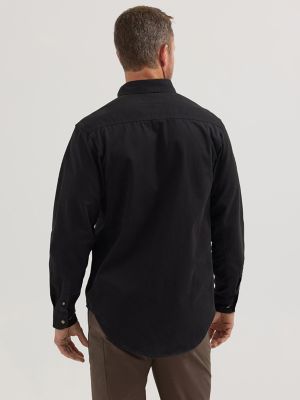 Wrangler® RIGGS Workwear® Long Sleeve Button Down Solid Twill Work Shirt