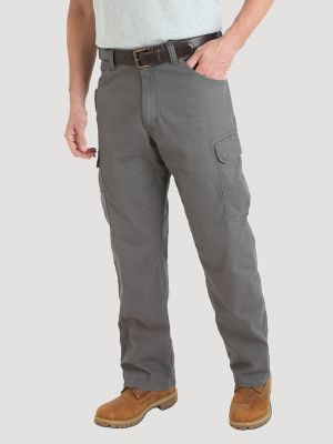 Men's Wrangler Casuals® Flat Front Relaxed Fit Pants in Black